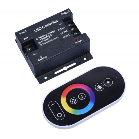 DIMMER TOUCH LED RGB 12V-24V CU TELECOMANDA