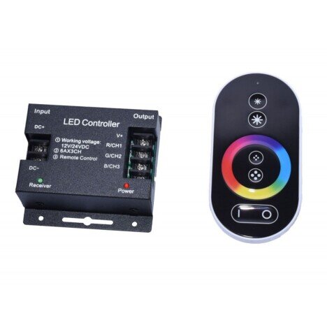 DIMMER TOUCH LED RGB 12V-24V CU TELECOMANDA